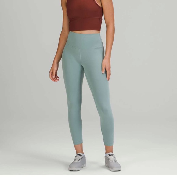 LuLulemon  Wunder Train HR Leggings 25” in Misty Glade size 12 - Picture 1 of 8